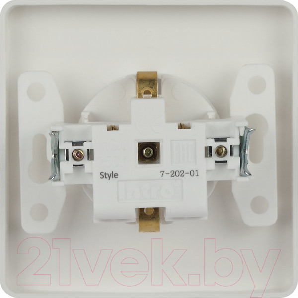 Изображение товара Розетка INTRO Style 7-202-01 / Б0060619 (белый)