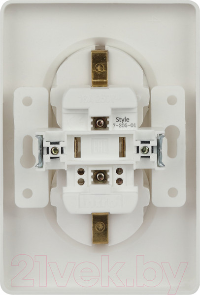 Изображение товара Розетка INTRO Style 7-205-01 / Б0060621 (белый)