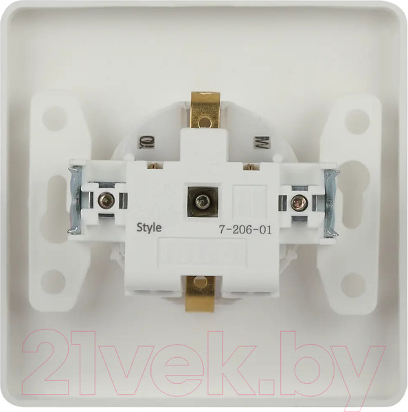Изображение товара Розетка INTRO Style 7-206-01 / Б0060623 (белый)