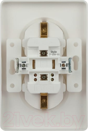 Изображение товара Розетка INTRO Style 7-208-01 / Б0060625 (белый)