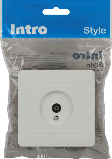 Изображение товара Розетка INTRO Style 7-301-01 / Б0060647 (белый)