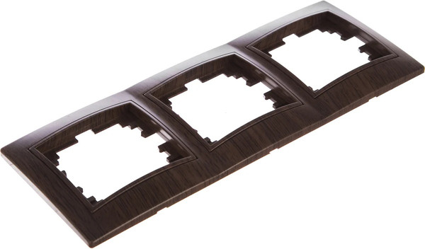 Изображение товара Рамка для выключателей и розеток INTRO Plano 1-503-10 / Б0030100 (венге)