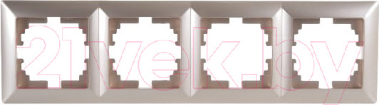 Изображение товара Рамка для выключателей и розеток INTRO Solo 4-504-04 / Б0043427 (шампань)