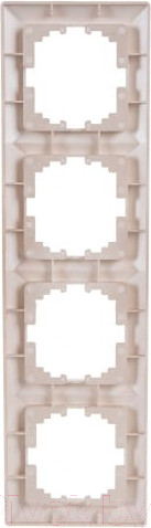 Изображение товара Рамка для выключателей и розеток INTRO Solo 4-504-04 / Б0043427 (шампань)