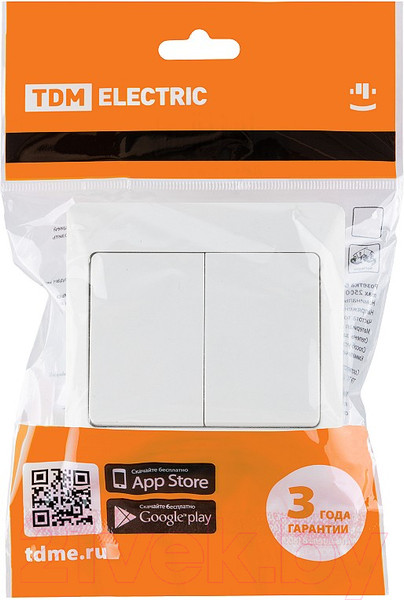 Изображение товара Выключатель TDM Ильмень / SQ1823-0002 (белый)