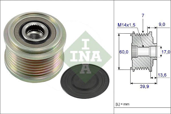 Изображение товара Шкив генератора INA 535021510 