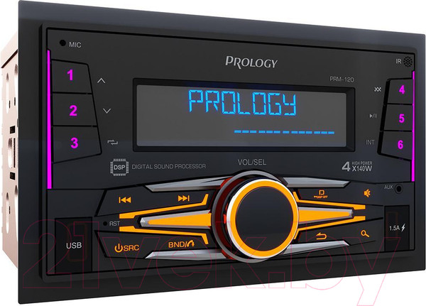 Изображение товара Бездисковая автомагнитола Prology PRM-120