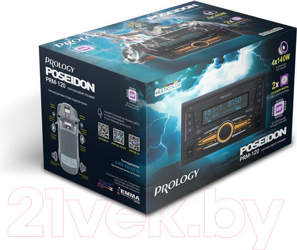 Изображение товара Бездисковая автомагнитола Prology PRM-120
