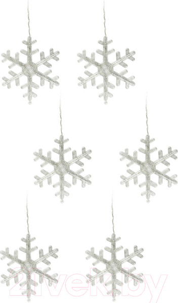 Изображение товара Светодиодная бахрома Uniel ULD-E1503-072/DTA BLUE IP20 SNOWFLAKES-3 / UL-00007336