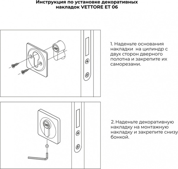 Изображение товара Накладка на цилиндр Basara ET 0601 SN/CP (сатин/хром)