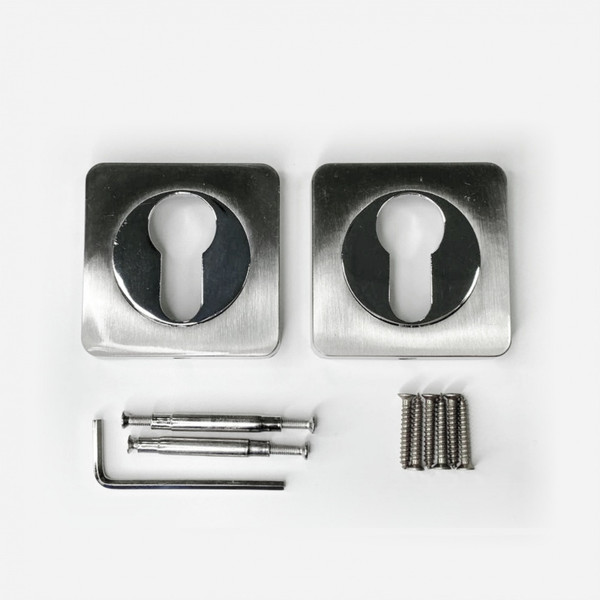 Изображение товара Накладка на цилиндр Basara ET 0601 SN/CP (сатин/хром)