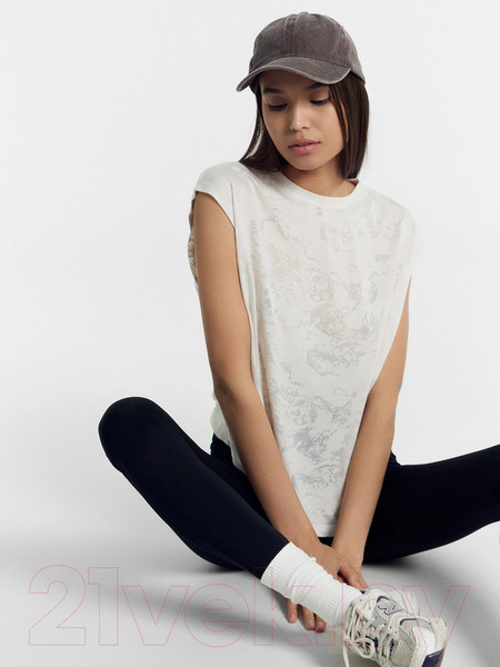 Изображение товара Футболка спортивная Mark Formelle 302947 (р.164/170-104-110, волны на песочном)