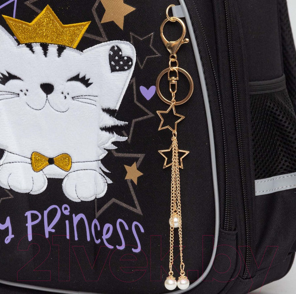 Изображение товара Школьный рюкзак Grizzly RAz-486-3 (черный)