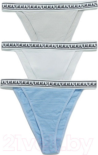 Изображение товара Комплект женских трусов Mark Formelle 412586-3 (р.102, полоска на голубом)
