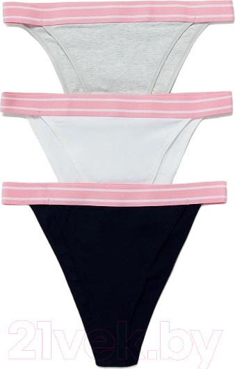 Изображение товара Комплект женских трусов Mark Formelle 412586-3 (р.102, серый меланж 4306-А-1)