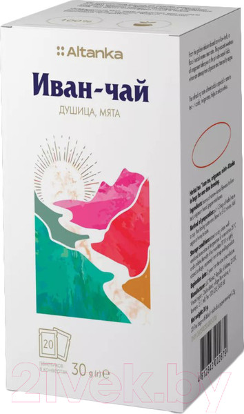 Изображение товара Чай пакетированный Altanka Фиточай Иван-чай, душица, мята (20пак)