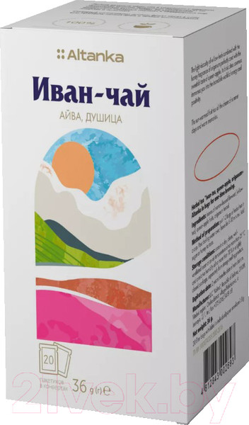 Изображение товара Чай пакетированный Altanka Фиточай Иван-чай, айва, душица (20пак)