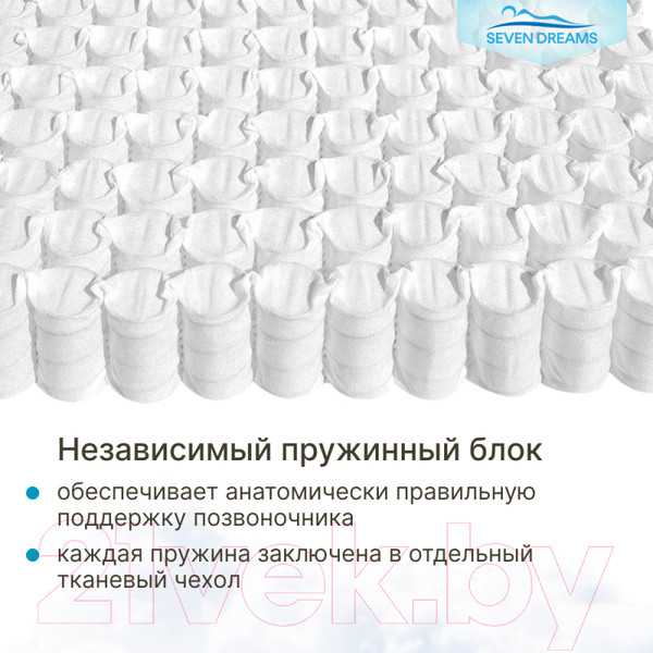 Изображение товара Детский матрас Seven Dreams Classic Hard EVS500 415133 (70x160)
