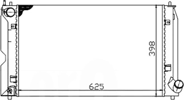 Изображение товара Радиатор системы охлаждения Loro 051-017-0006