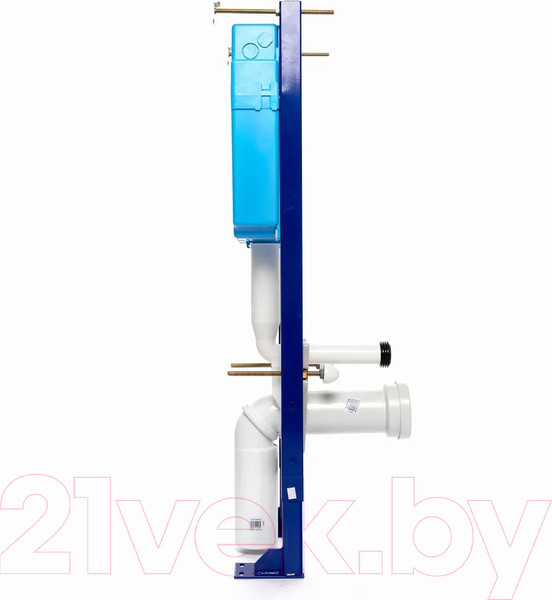 Изображение товара Инсталляция для унитаза Siamp Bcu Ingenio с панелью Cut (хром глянец)