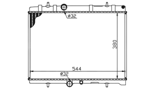 Изображение товара Радиатор системы охлаждения Loro 009-017-0011