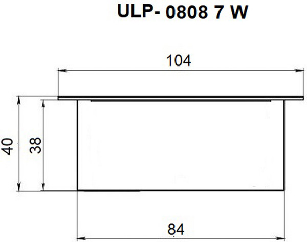 Изображение товара Панель светодиодная Uniel ULP-0808 7W/4000К IP40 Grilyato Black / UL-00011899