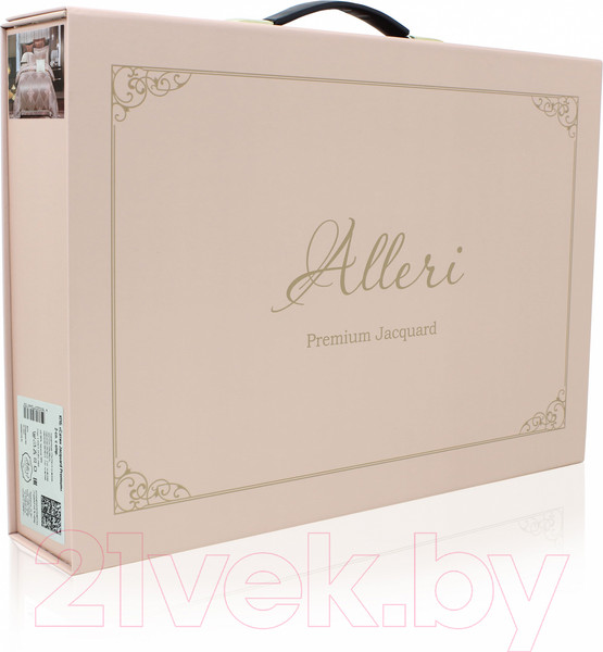 Изображение товара Комплект постельного белья Alleri Сатин Jacquard Premium семейный / СЖ-084