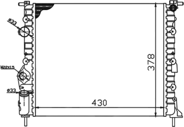 Изображение товара Радиатор системы охлаждения Loro 042-017-0014