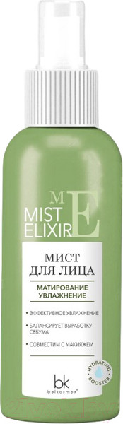Изображение товара Спрей для лица BelKosmex Mist Elixir Матирование увлажнение (100г)