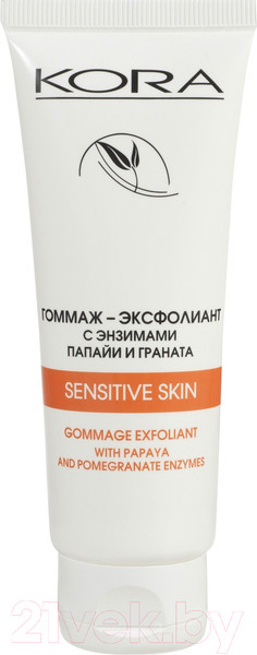 Изображение товара Гоммаж для лица Kora Эксфолиант с энзимами папайи и граната (75мл)