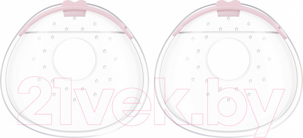 Изображение товара Набор накладок для сбора грудного молока Roxy-Kids С заглушкой / RCOL-001-V (2шт, сиреневый)