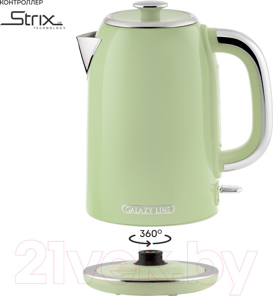 Изображение товара Электрочайник Galaxy Line GL 0344 (райская олива)