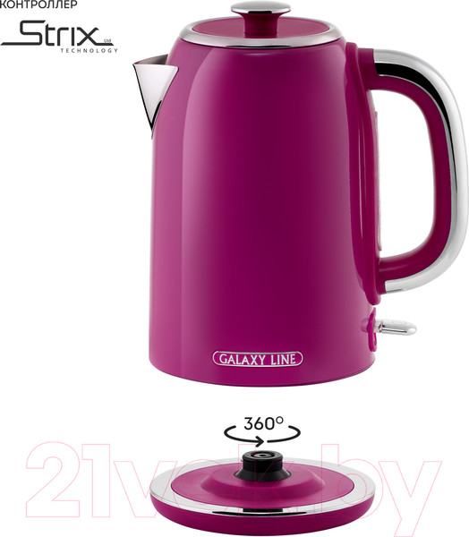 Изображение товара Электрочайник Galaxy Line GL 0346 (малиновый джем)
