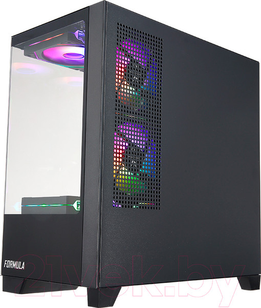 Изображение товара Корпус для компьютера Formula Crystal Z1M (черный, без БП)