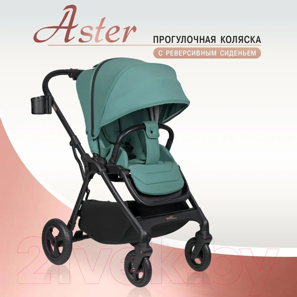 Изображение товара Детская прогулочная коляска Aimile Aster / AS-002 (зеленый)