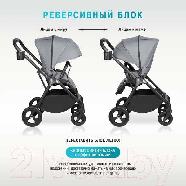 Изображение товара Детская прогулочная коляска Aimile Aster / AS-003 (серый)