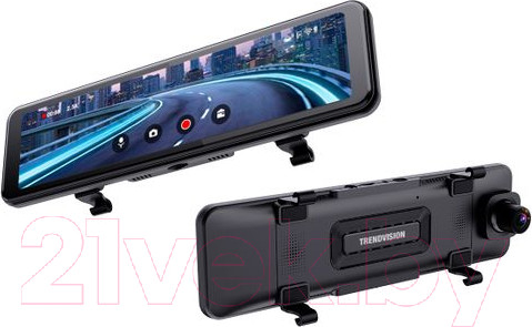 Изображение товара Видеорегистратор-зеркало TrendVision CarPlay Mirror (черный)