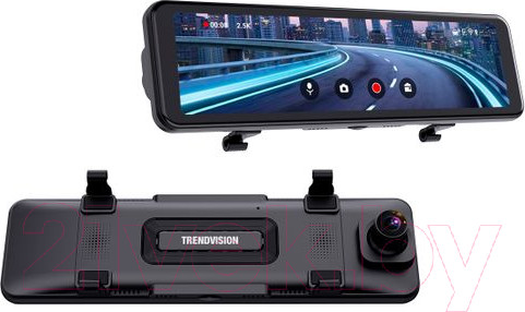 Изображение товара Видеорегистратор-зеркало TrendVision CarPlay Mirror (черный)