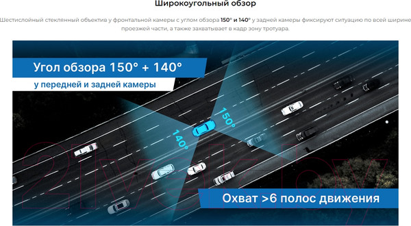 Изображение товара Видеорегистратор-зеркало TrendVision MR-1100 (черный)