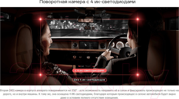 Изображение товара Автомобильный видеорегистратор TrendVision Proof Pro 3CH (черный)