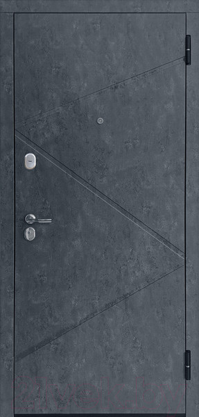 Изображение товара Входная дверь Guard Line бетон 96x205 правая (графит/бетон серый)