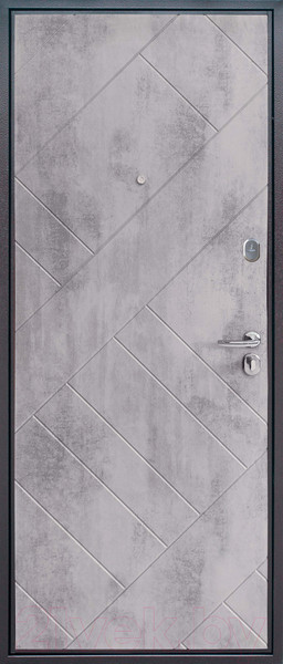 Изображение товара Входная дверь Guard Line бетон 96x205 правая (графит/бетон серый)