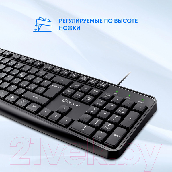 Изображение товара Комплект клавиатура и мышь Оклик S603 (черный)