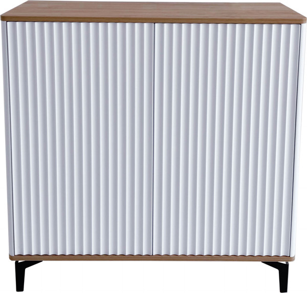 Изображение товара Тумба Shtabe Royal 5061 эко (белый/дуб кантри золотой/черный)