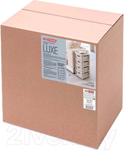 Изображение товара Комод пластиковый Econova Luxe / 43324671170  (серый)