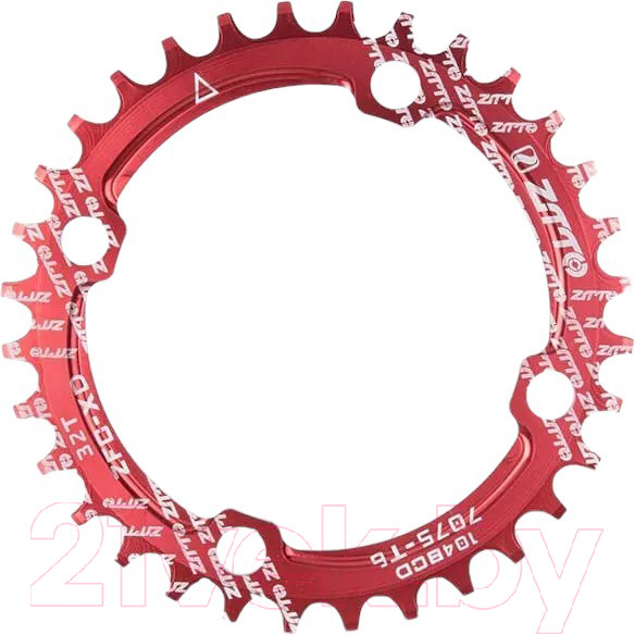 Изображение товара Звезда системы для велосипеда ZTTO QB-ZFCPP104BCD-32T (красный)