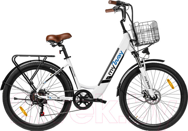 Изображение товара Электровелосипед MyWay Road 2.0 250 26 (17, белый матовый)