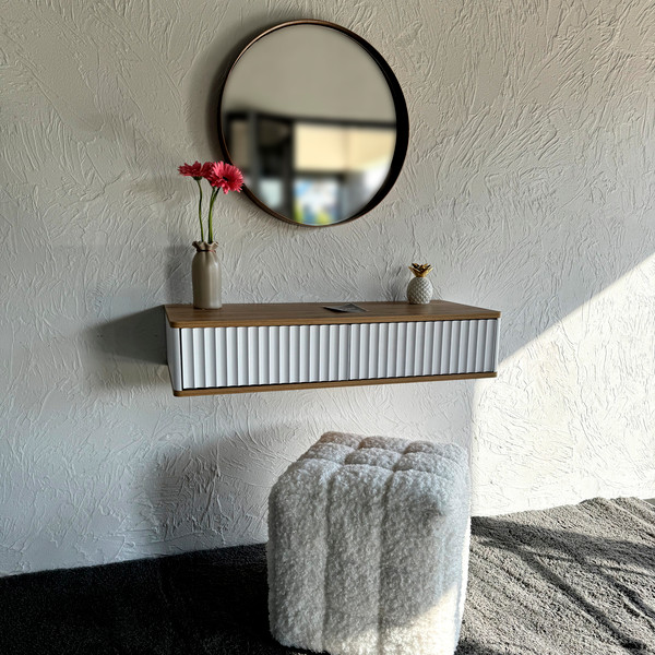 Изображение товара Тумба Shtabe Royal 5010 эко (белый-дуб кантри золотой)