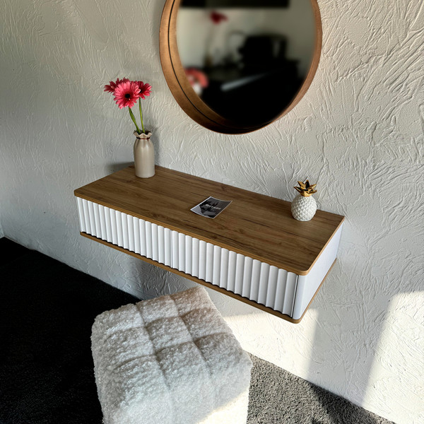 Изображение товара Тумба Shtabe Royal 5010 эко (белый-дуб кантри золотой)