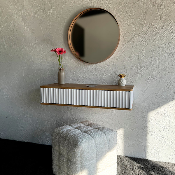 Изображение товара Тумба Shtabe Royal 5010 эко (белый-дуб кантри золотой)